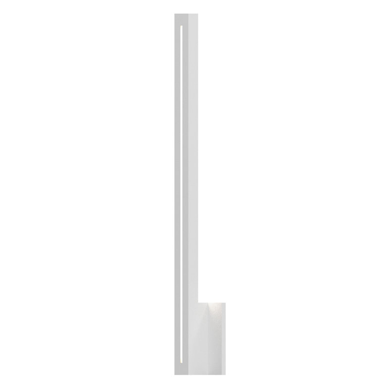 Inside-Out LED Outdoor Armed Sconce, Textured White