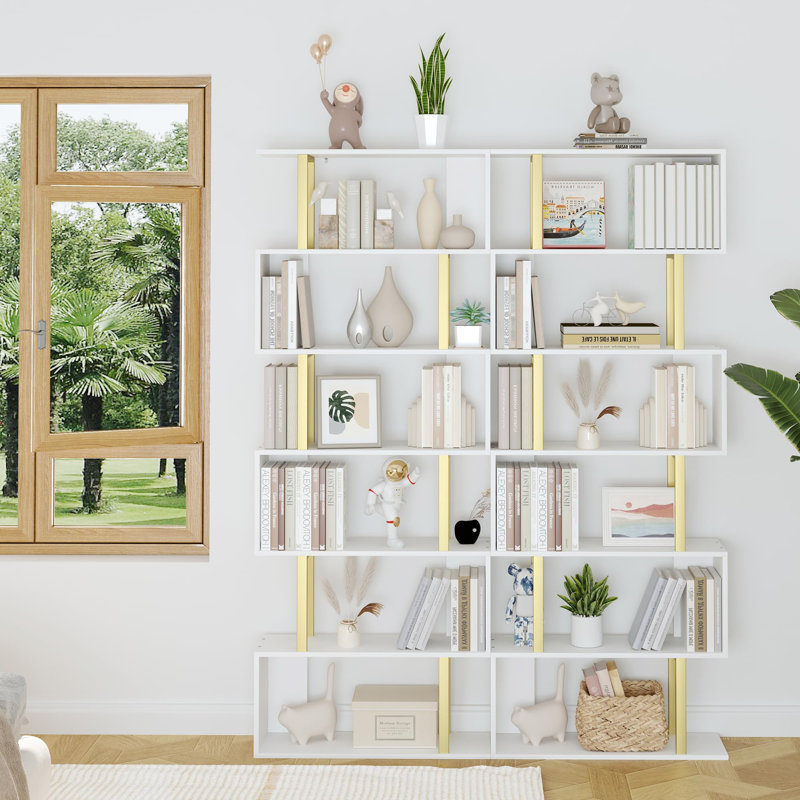 188cm H x 70cm W Geometric Bookcase