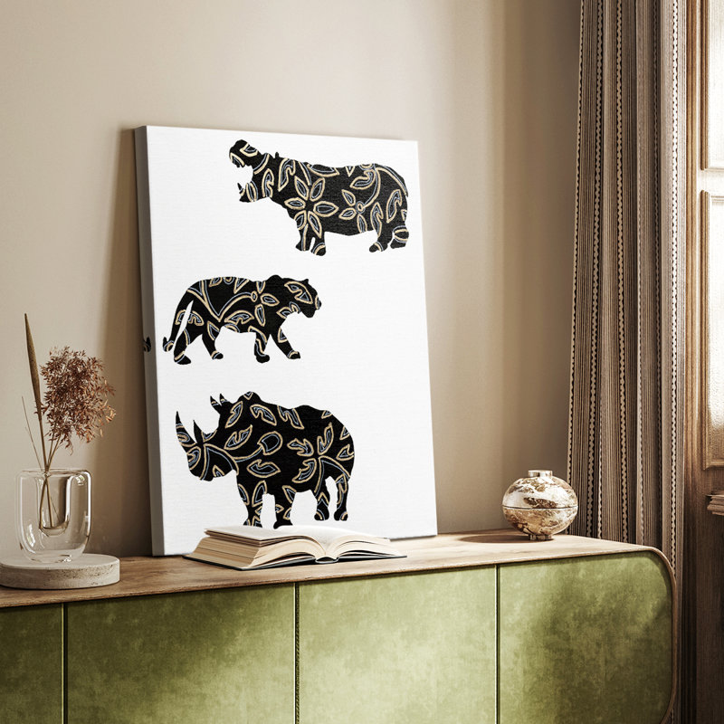 Ornementaux animaux de safari II - galerie Cavas sur mesure