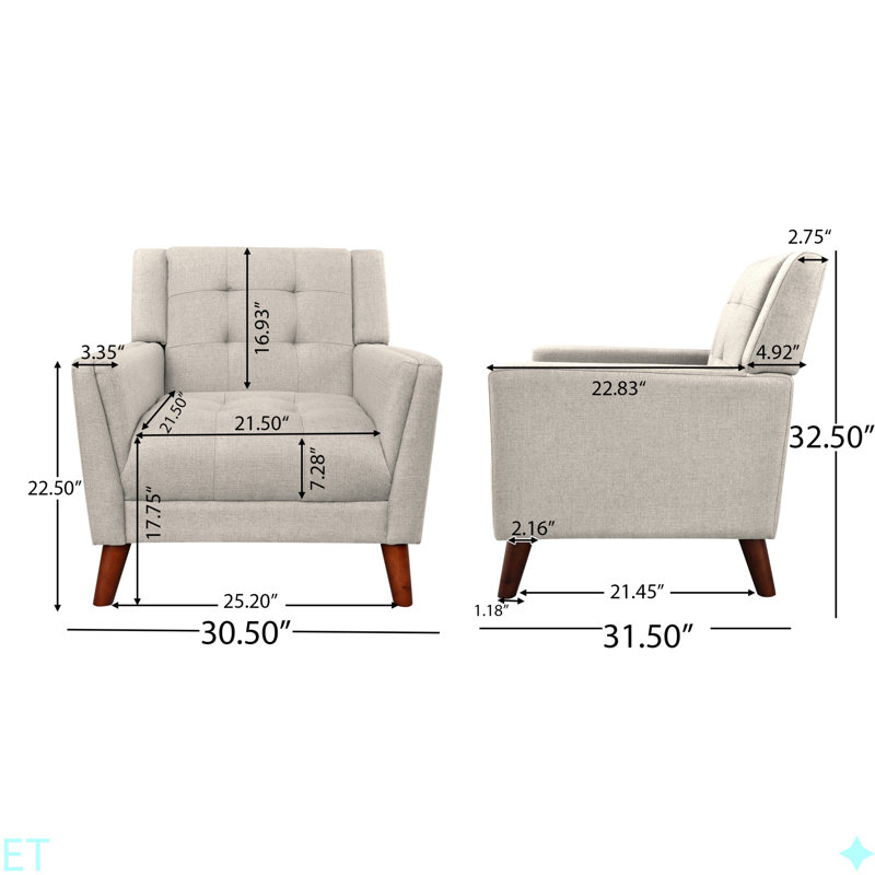 Fauteuil Greenmont, Beige