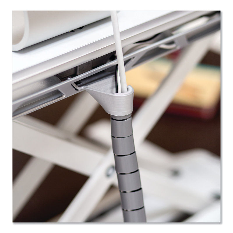 Lotus™ Adjustable Steel Standing Desk Converter, Black