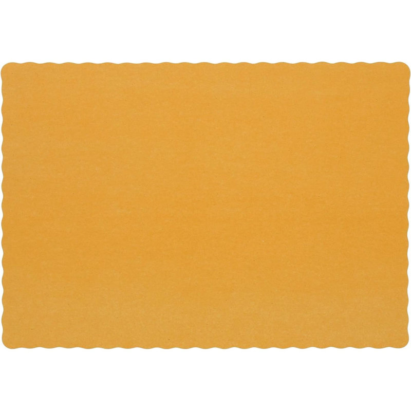 Napperon jetable, paquet de 1000, Doré, 13.3" L x 9.3" W