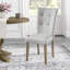 Chaise parsons capitonnée Mikkel en gris