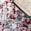 Tapis gris / rouge / blanc à motif abstrait Mascia-350889706