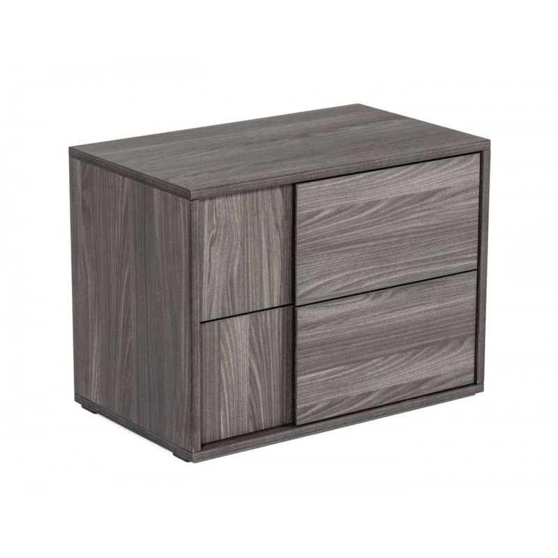 Bernhardiene 26.75'' W Nightstand, Elm Gray