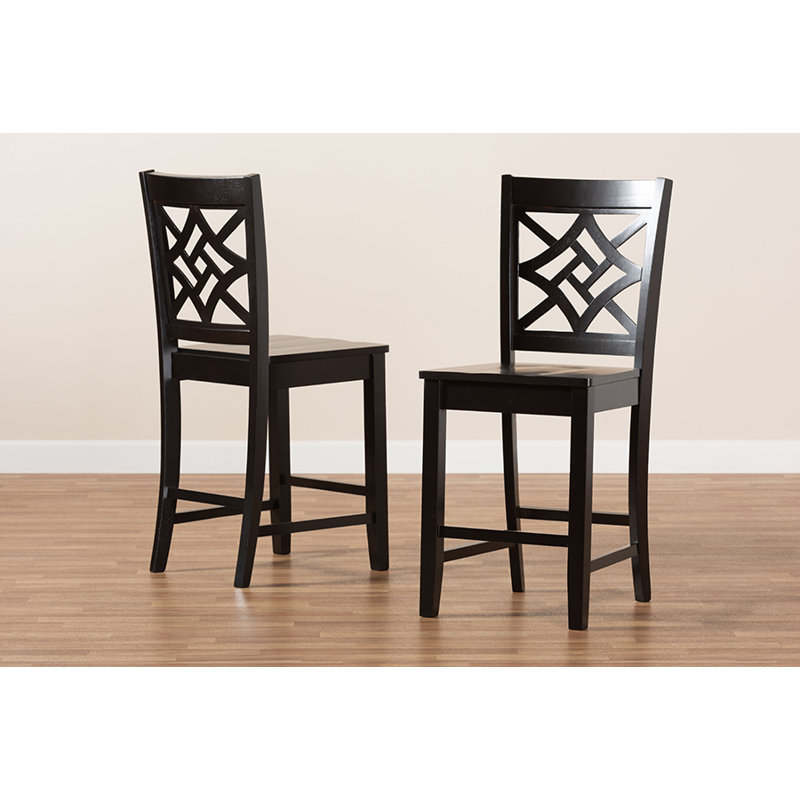 Tabouret de comptoir 24,2 po Heinemann, Chêne brun foncé