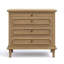 Table de chevet 3 tiroirs en bois massif avec sorties intégrées et tablette coulissante Traditional-1232855780