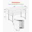 121.9cm Rectangular Adjustable Folding Table