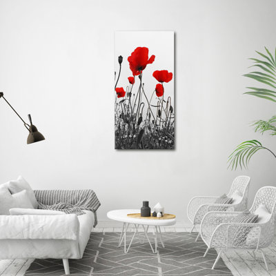 Field Poppies - Wrapped Canvas Print
