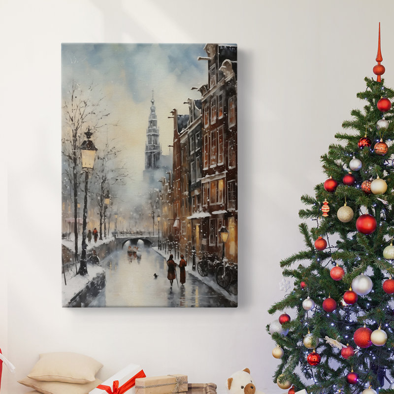 Art des Fêtes de Noël - Toile tendue avec châssis DLxx, H 27 po x l 18 po