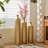 Cory-Lee Handcrafted Metal Floor Vase with Golden Scales, Large Flower Vase(Set Of 3)
