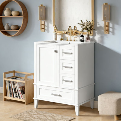 Ensemble d'armoire de salle de bain moderne avec évier
