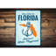 Panneau en aluminium «Florida Welcome»-58294103