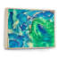 «Blue and Green Abstract Abstract Art I», reproduction sur toile-67395377-67395376