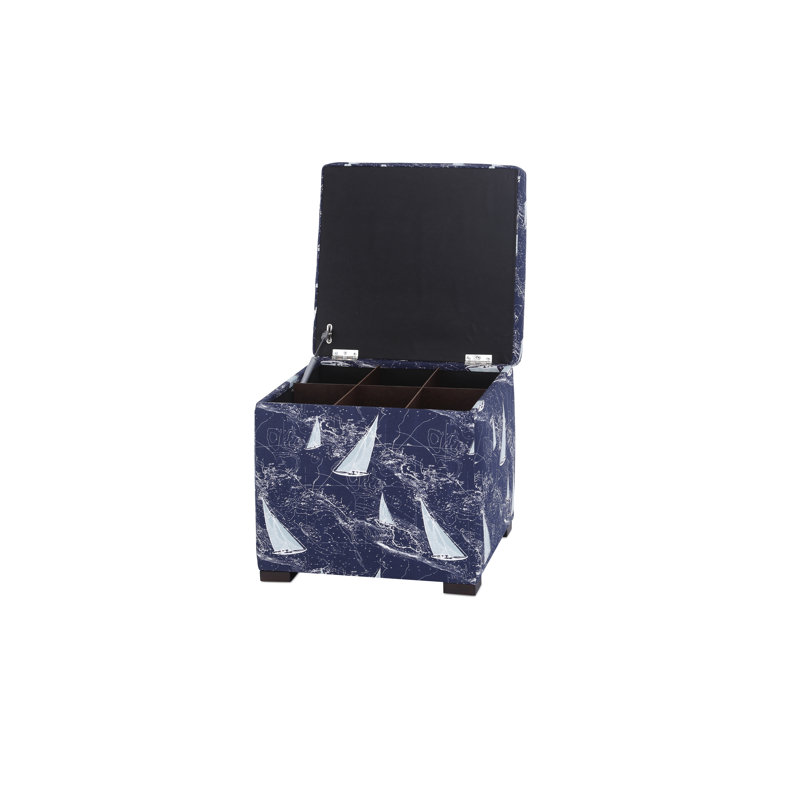 Karrie 19" Wide Square Storage Ottoman