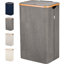 Fabric and Bamboo Laundry Hamper-368519605