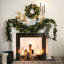 Artificial 9' LED Mixed Pine Christmas Garland with Pinecones, Green