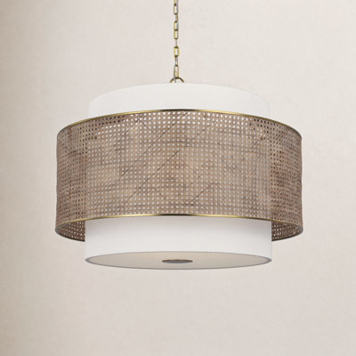 Linen Steel Dimmable Pendant