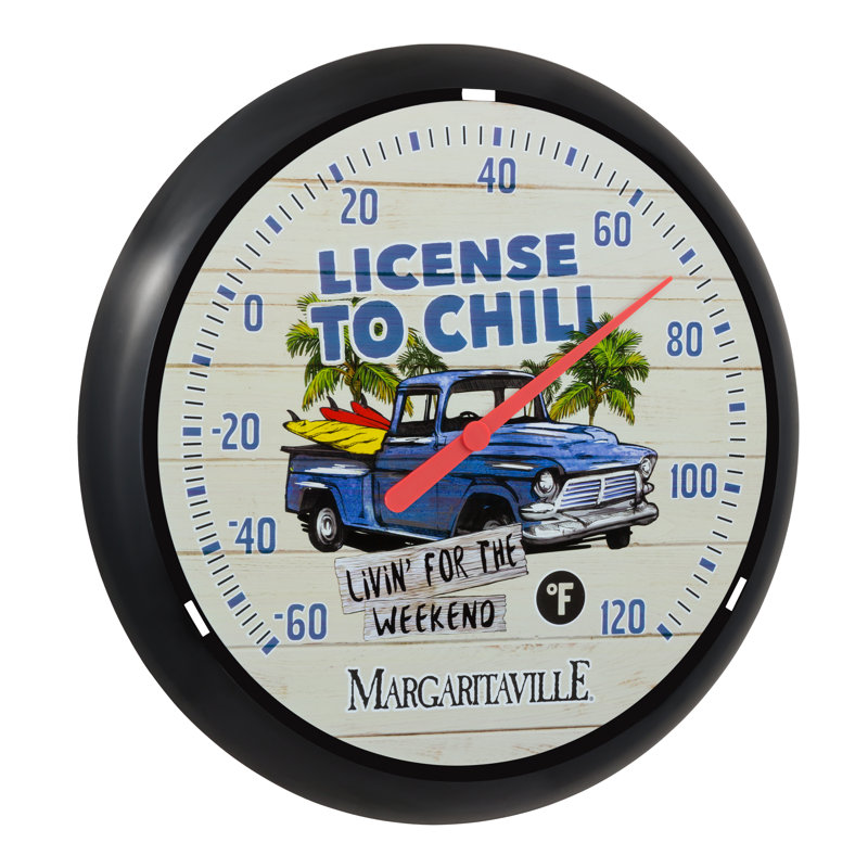 Thermomètre à cadran analogique 13,25 "Margaritaville"