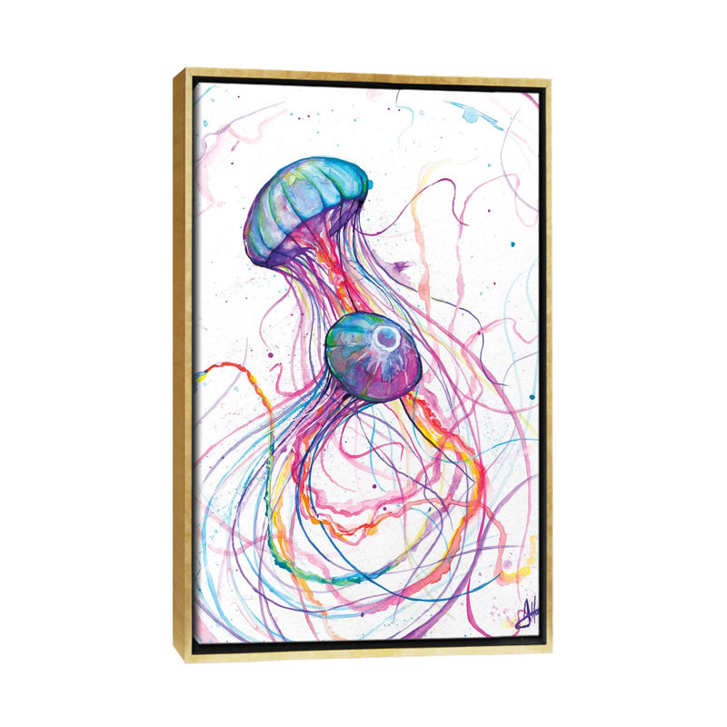 Art You You Jelly, H 60 po x l 40po x P 1,5 po, Toile encadrée d'or
