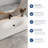 42'' Rectangular Stone Resin Single Bathroom Sink With Faucet Hole