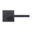 Bravura 839-7 Delray Privacy Lever on  Square Contemporary  Rose in Oil Rubbed Bronze