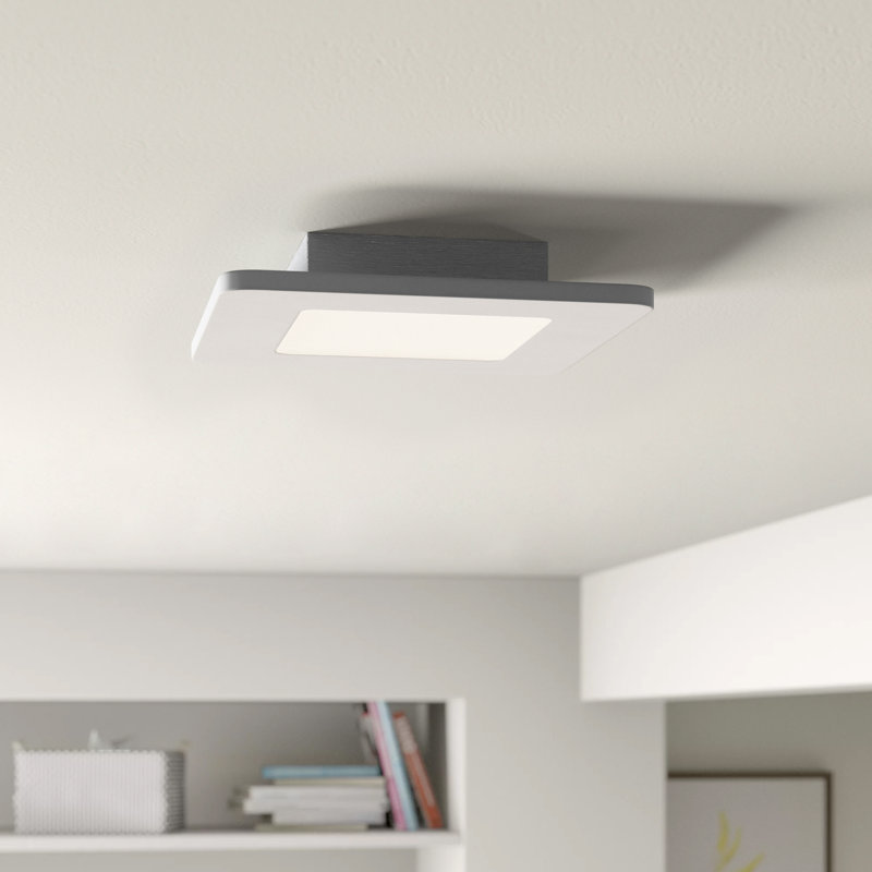 Plafonnier encastré carré simple 11 po 1-light Elinor
