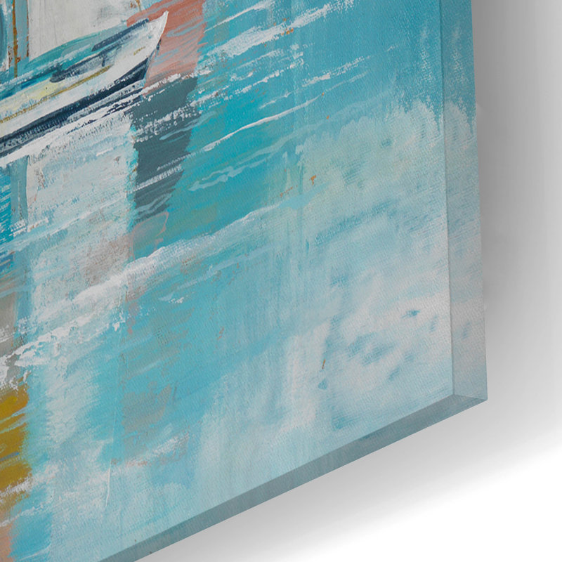  «Sailing In Color» par Max Maxx, art mural en verre acrylique, 16 po x 12 po