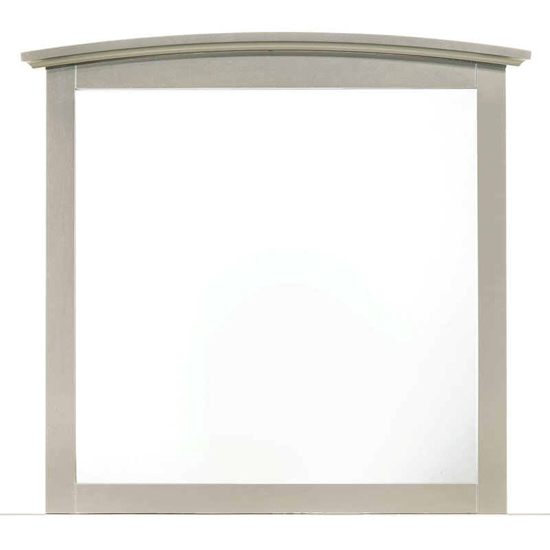 Sleek Casual-Style Wall Mirror, Champagne