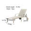 Chaise longue d'extérieur en aluminium