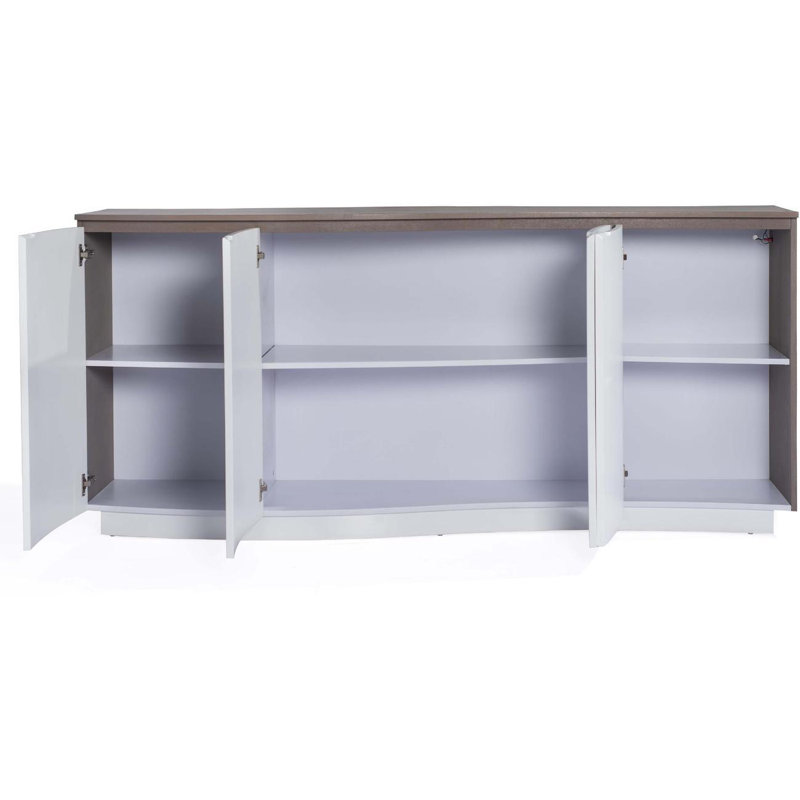 Rick 50cm Sideboard, Brown/White