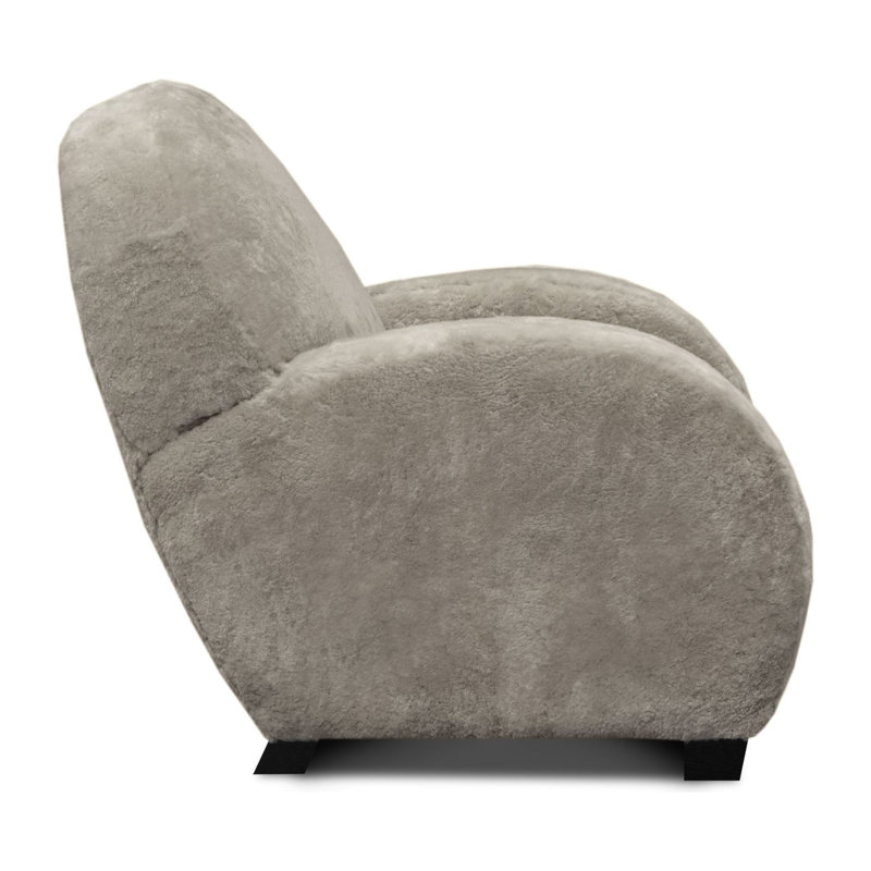 Dolly Leather Armchair, Putty (Nouveaux), Espresso