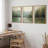 Abstract Landscape "Earthy Neutral Green Woodland Artwork, Serene Nature Lake Decor Wall Pictures, Framed Canvas Giclée Print 3 Pieces Wall Art"-94434559-119461148-94434560