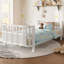 Lit plateforme double en bois avec garde-corps, lit double en fer avec garde-corps-906951366-906951367