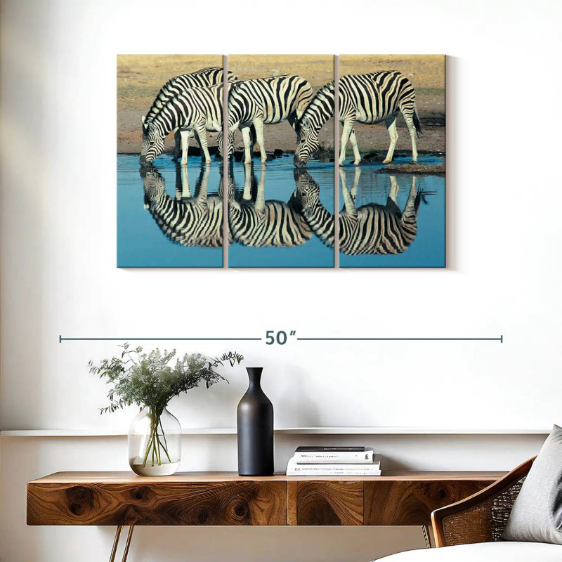 Zèbre de Brampt Etosha Burchell, H 24 po x l 38 po