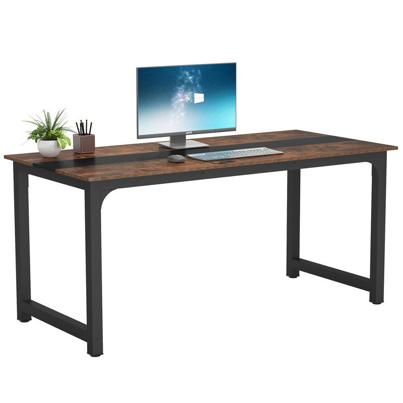 Bureau Reinbeck, Brun / noir, H 29,13 po x l 70,8 po x P 31,5 po