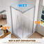 36 po X P 72 po Cabine de douche en coin H Verre transparent-123033924