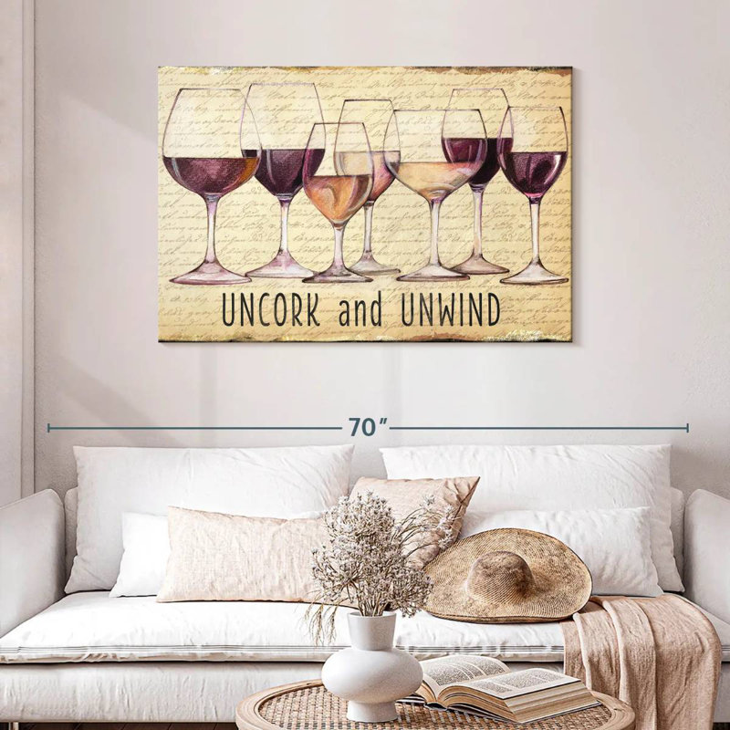 Tergel Wine Line I, 30" H x 45" W