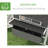 137" Chicken Coop For 8-10 Chickens, Large Chicken House, Wooden Poultry Hen Cage With Nesting Box And Run For Backyard, Gray