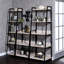 Bibliothèque de style industriel pour la décoration et le rangement
