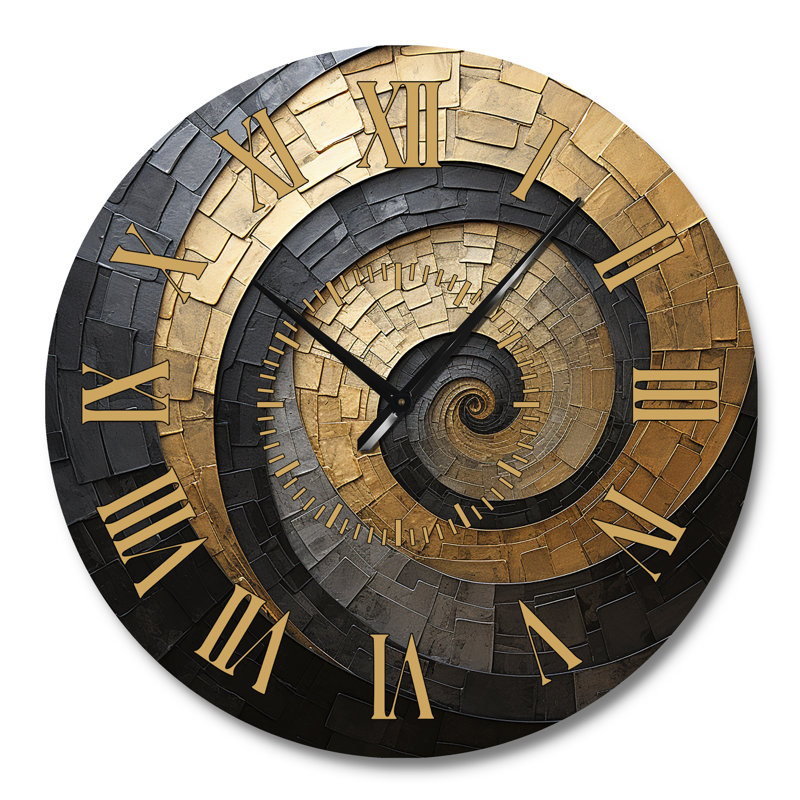 Horloge murale en or, Grand