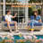 Outdoor Wicker 9 Person Modular Sectional Patio Seating Group With Swivel Rocking Chairs And Fire Pit Table-1864434436