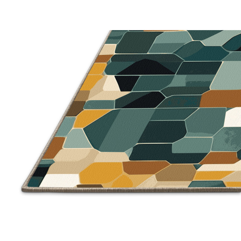 Pixel Array Rug, Round 3'