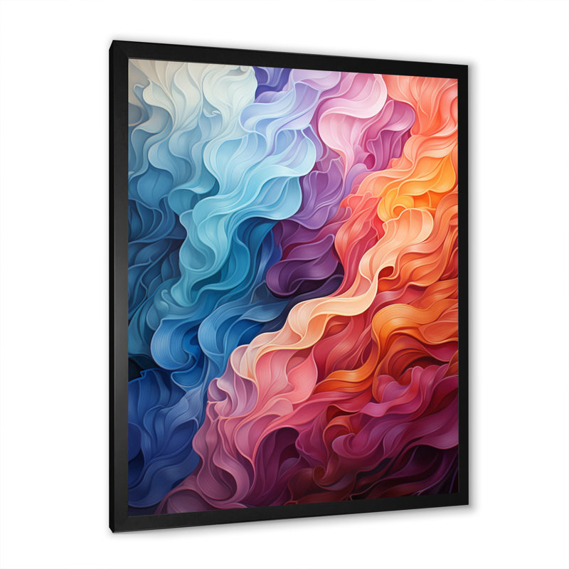 Opt Art Delirium VII - impression, Cadre photo noir, H 20 po x l 12 po x P 1 po