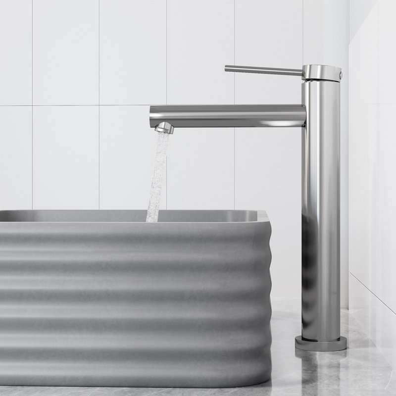 Jewel 11 in. Vessel Bathroom Sink Faucet, Chrome