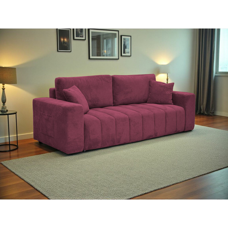 3 Seater Sleeper, Red