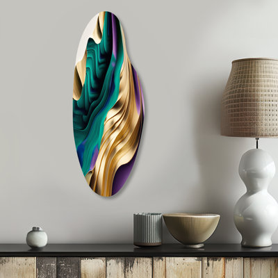 Brynner - Abstract Curved Shape Assymterical Metal Wall Art