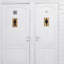 Aoun 2-Piece Mango Wood Restroom Sign Set