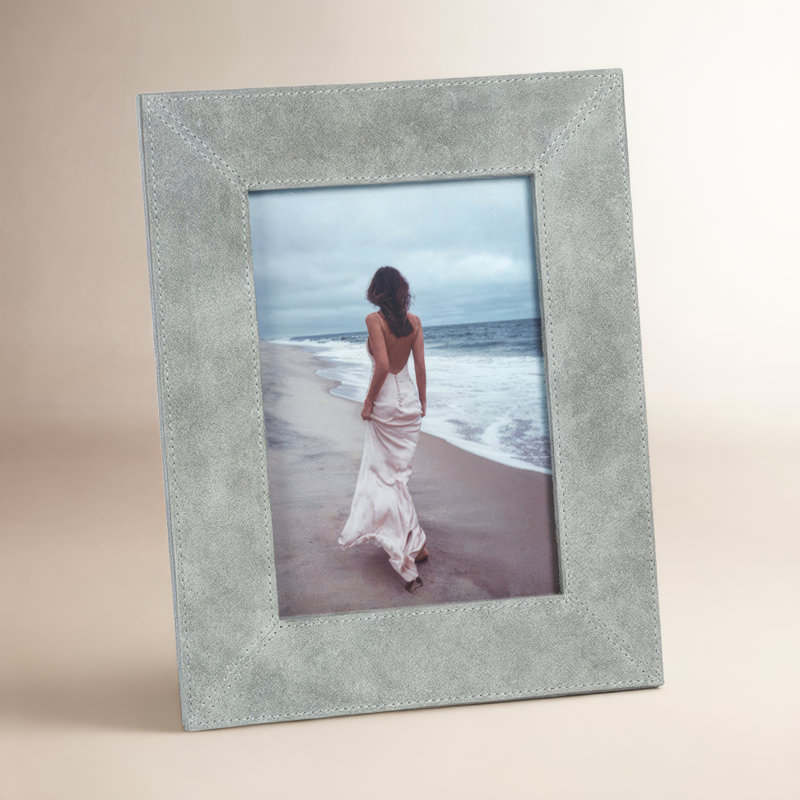 Cadre photo Karina, L 5 po x H 7 po, Gris rivage