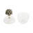 Mercer41 Stella Stone And Glass Jar, Clear/Frost-1223561659